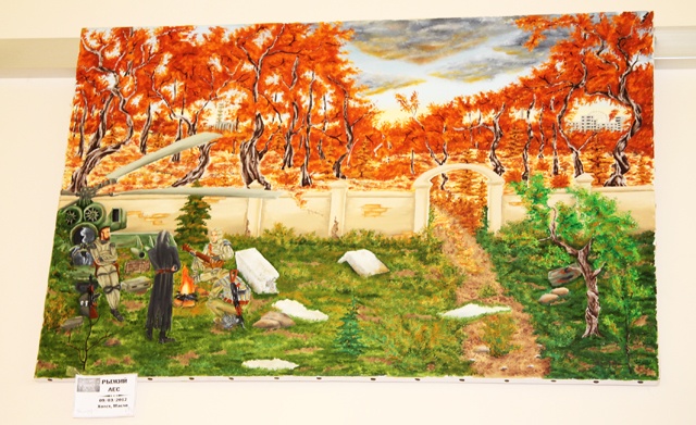 Картина "Рыжий лес", Анатолий написал ее в этом году
