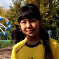 Нургуль Акжол, волейболистка из села Сынтас