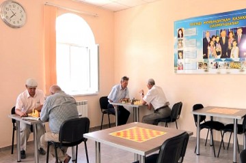 На данный момент в доме ветеранов работает только шахматный зал