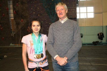 Елена Груняшина со своим тренером