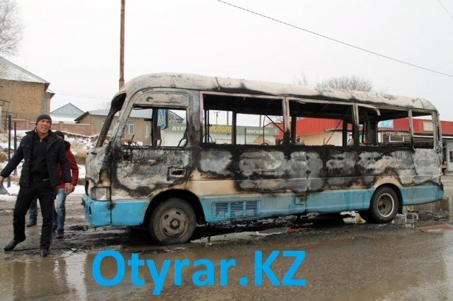 Сгорел автобус №111