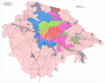 Схема зонирования земель города Шымкента