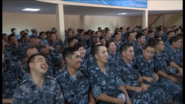 День казахстанской полиции отметили в учебном центре МВД