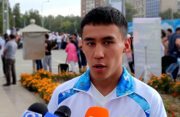 Шалкар Айхынбай, участник летних юношеских олимпийских игр в Нанкине 