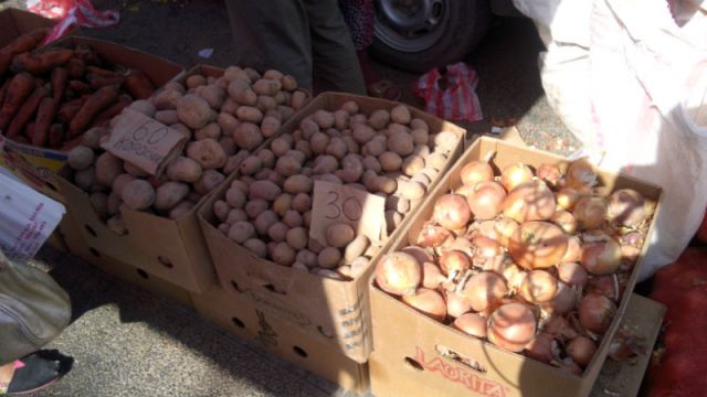 Цены на картофель варьировали от 30 до 65 тенге за килограмм