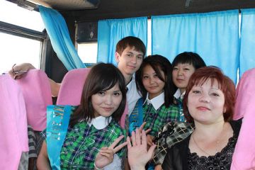 Ольга Цой со своими учениками