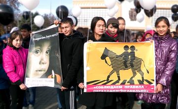 В Шымкенте отметили всемирный день памяти жертв ДТП