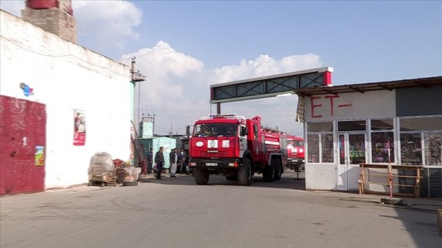 В Шымкенте проходят учения противопожарных служб