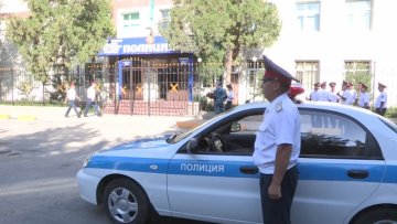 День казахстанской полиции отметили в управлении службы специализированной охраны ЮКО