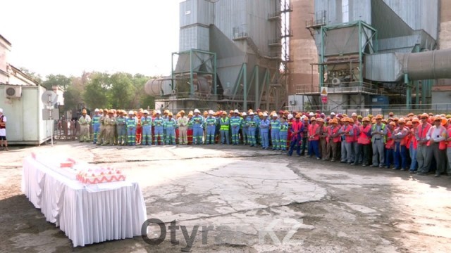 На предприятии отметили миллион человекочасов без несчастных случаев на проекте модернизации завода АО «Шымкентцемент»