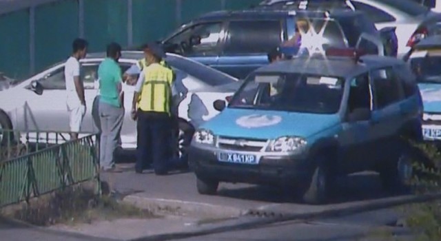 В Шымкенте задержан пьяный водитель вооруженный пистолетом