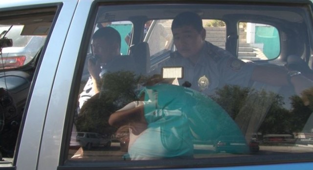 В Шымкенте задержан пьяный водитель вооруженный пистолетом