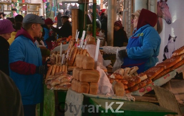 С начала года цена на формовой хлеб в Шымкенте не изменилась