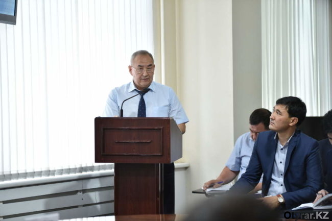 Отчет руководителя правового отдела аппарата акима города Шымкента Нуралы Кыргызалиева