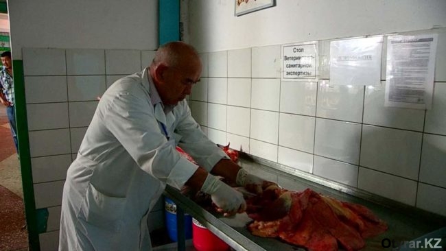 Визуальная проверка мяса в лаборатории
