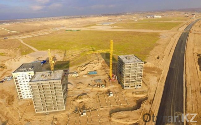 начало строительства городка «Shymkent city»