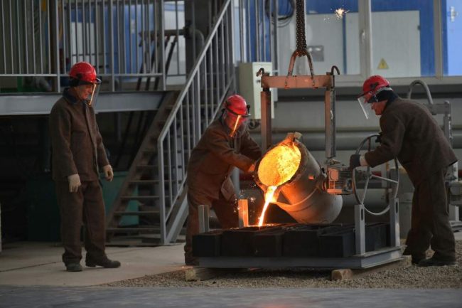 В Южном Казахстане в ходе телемоста запущен сталелитейный завод