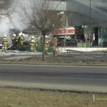 Пожар на АЗС в городе Шымкенте по улице Сайрамской (видео)