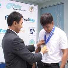 В Шымкенте прошла встреча с чемпионом Азии по боксу Досжаном Оспановым