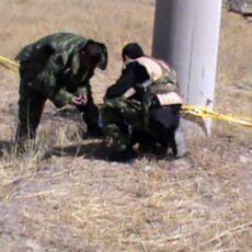 Близ городской свалки обнаружено девять гранат (оперативные фото) Гранаты оказались учебными, шлемы можно было снять