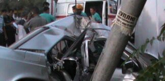 Автокатастрофа в районе Свинцового завода