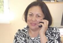 с начальником отдела занятости и социальных программ города Шымкента Любовью Макашевой