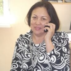 с начальником отдела занятости и социальных программ города Шымкента Любовью Макашевой