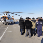 Комиссия МЧС облетела районы Южного Казахстана, попадающие в зону подтопления Комиссия ЧС перед отправкой