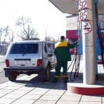 АЗС. Заправка машины