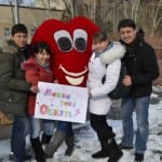 Необычная акция в день любви прошла в Шымкенте