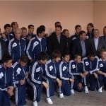 За матчем «Ордабасы» — «Астана» болельщики смогут следить через Twitter Футболисты "Ордабасы" с акимом ЮКО Аскаром Мырзахметовым