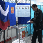 Жители Шымкента выбрали президента Российской Федерации