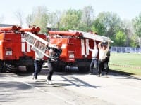 В Шымкенте прошли соревнования по противопожарному спорту