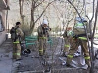 Пожар произошел в помещении офиса расположенного на улице Торекулова