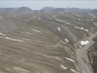 Красно-книжных архаров в горах Каратау считают с вертолета ученые из Алматы