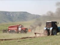Кампания по противопожарной безопасности началась в ЮКО