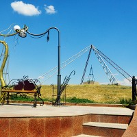 Курган. Парк на кургане. Вышка Отырар TV