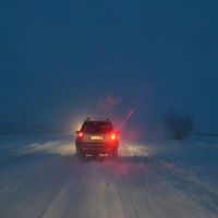 Снегопад настиг в районе Тараза