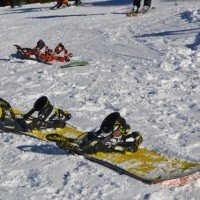 Отстегнули, бросили, отдохнули и снова на склон