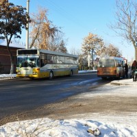 Общественный транспорт зимой