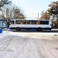 Общественный транспорт зимой