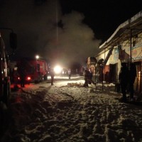 Возгорание произошло в складских помещениях