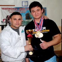 Сергей Рашидов со своим подопечным Александром Кимом
