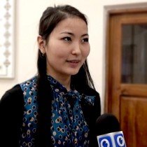 Гулисхан Нахбаева, гроссмейстер в разговоре с журналистами