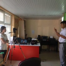 Съемки видео-тренинга для людей с нарушениями слуха