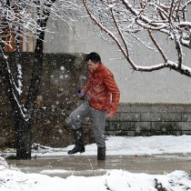 Глубина луж по улицы А. Пайзахметова местами превышает более 10-ти сантиметров