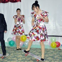 Вице-президент Благотворительного фонда с коллегой: Бахтияр Тилеукабылов  и Мария Суханова