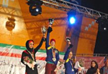 Шымкентская спортсменка победила на Всемирных играх по скалолазанию