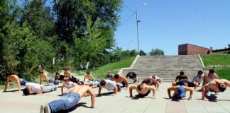 В честь Дня Победы шымкентские воркаутеры сделали 69000 отжиманий