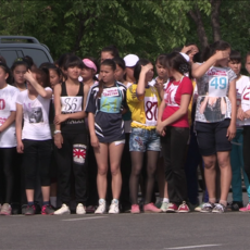 Эстафета ко дню Победы в Шымкенте